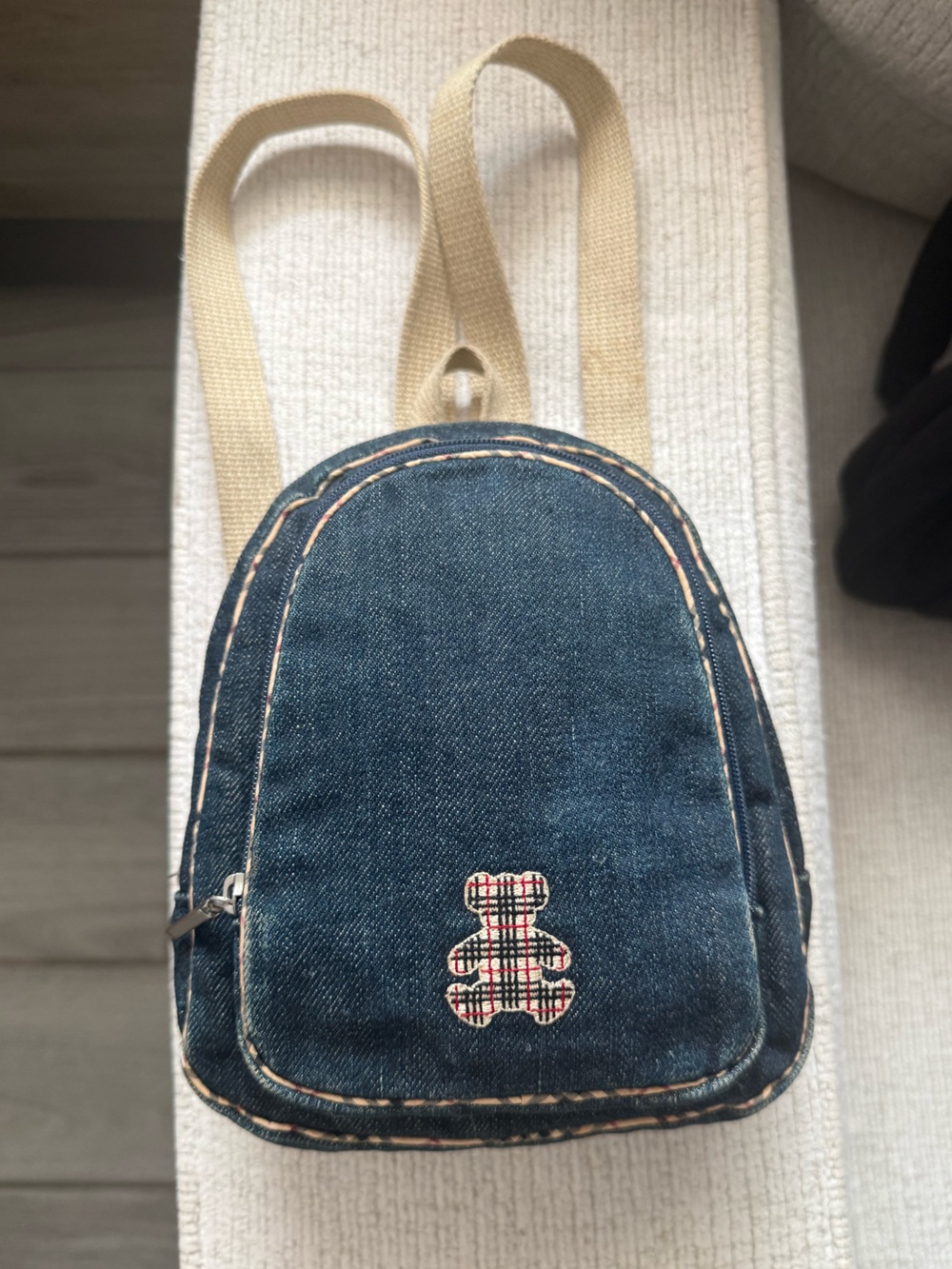 Burberry Denim Teddy Bear Backpack